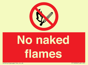 No naked flames
